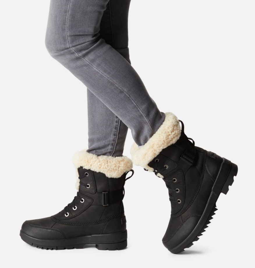 Black-sea Salt Sorel Belgique Bottes D'hiver Imperméables Torino Ii Parc Shearling Pour Femme