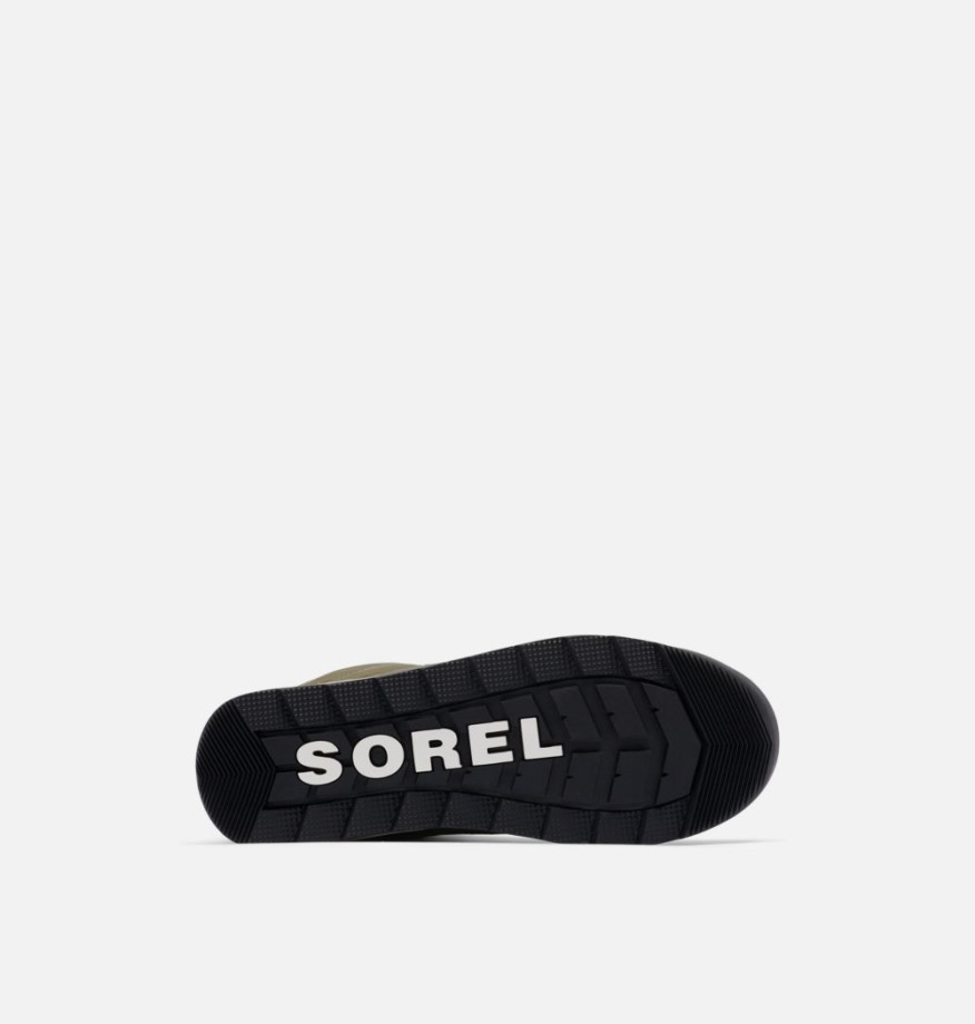 Sorel Belgique Bottes D'hiver Whitney Ii Courtes à Lacets Pour Femmes Vert Pierre-noir