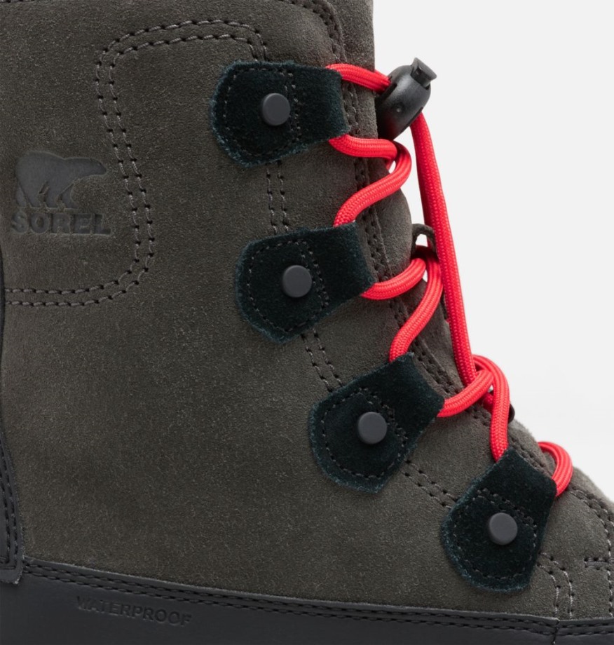Botte à Lacets Junior Sorel Belgique Jet-black
