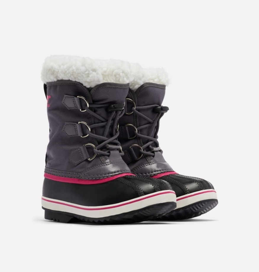 Pulse-black Sorel Belgique Jeunesse Yoot Pac Botte En Nylon