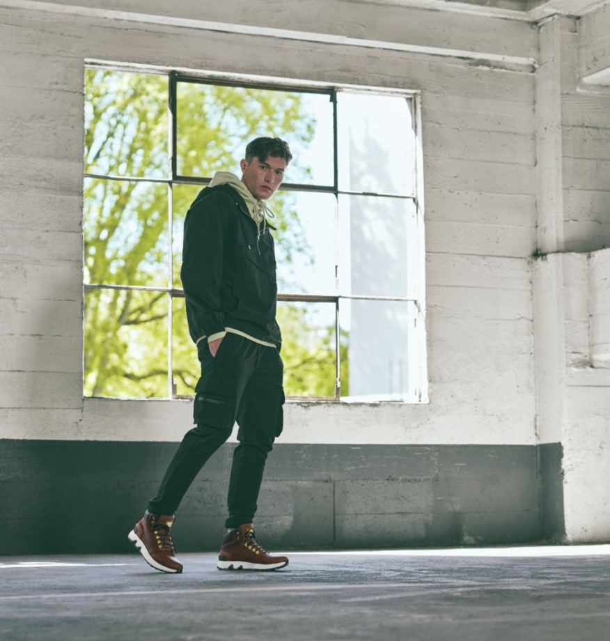 Botte Mac Hill Mid Ltr Homme Sorel Belgique Tabac-noir