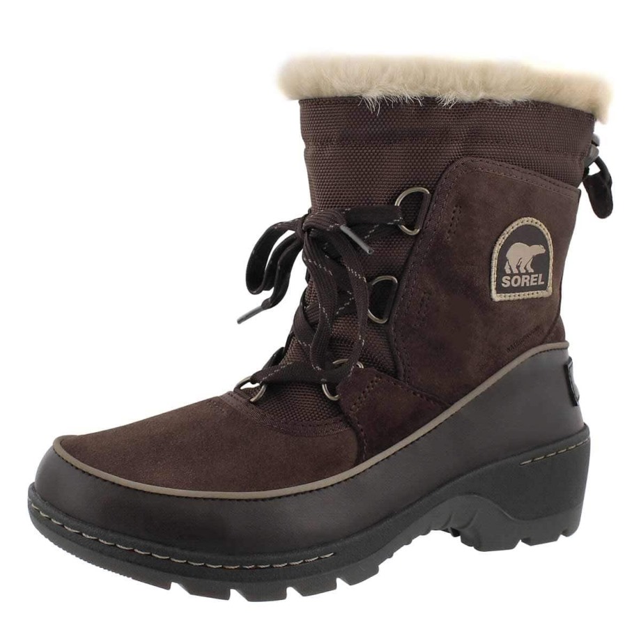 Sorel Belgique Botte De Neige Slimpack 1964 Pour Femme Lin Tabac Moyen