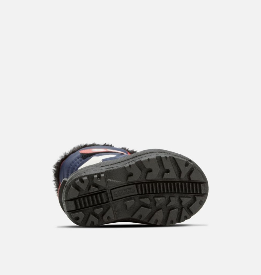 Tout-petits Snow Commander Sorel Bottes Nocturnal-sail Red Sorel Belgique