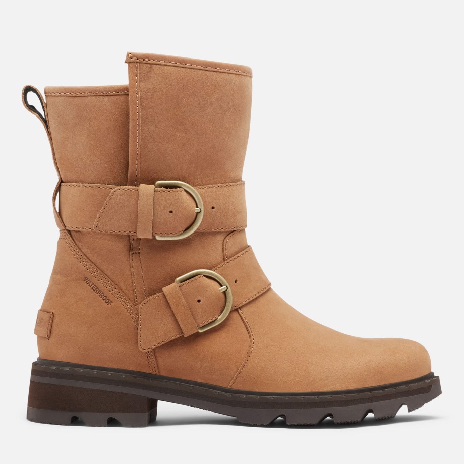 Sorel Belgique Lennox Moto Cosy Boot Rain Waterproof Velvet Tan