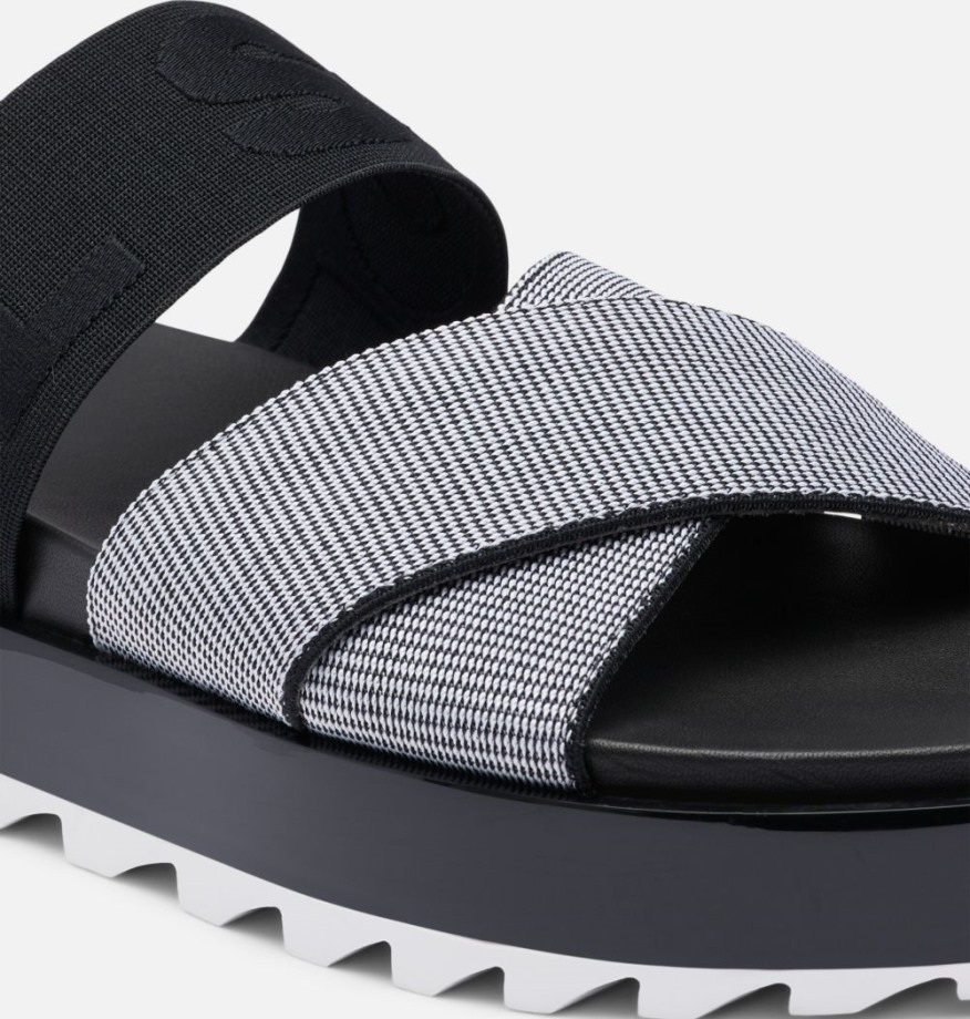 Sandale Roaming Sport Slide Femme Sorel Belgique Blanc-noir