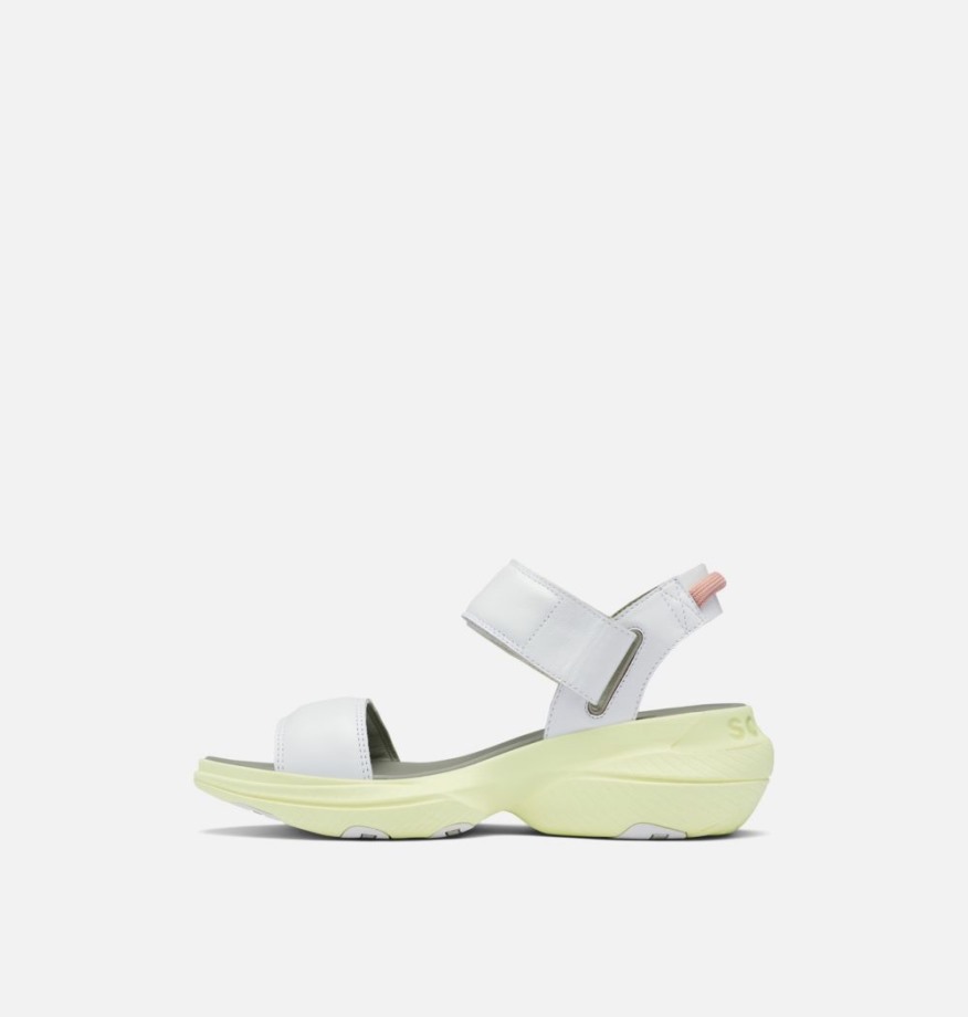 Sorel Belgique Explorer Blitz Stride Sandale Pour Femme Blanc-éclair