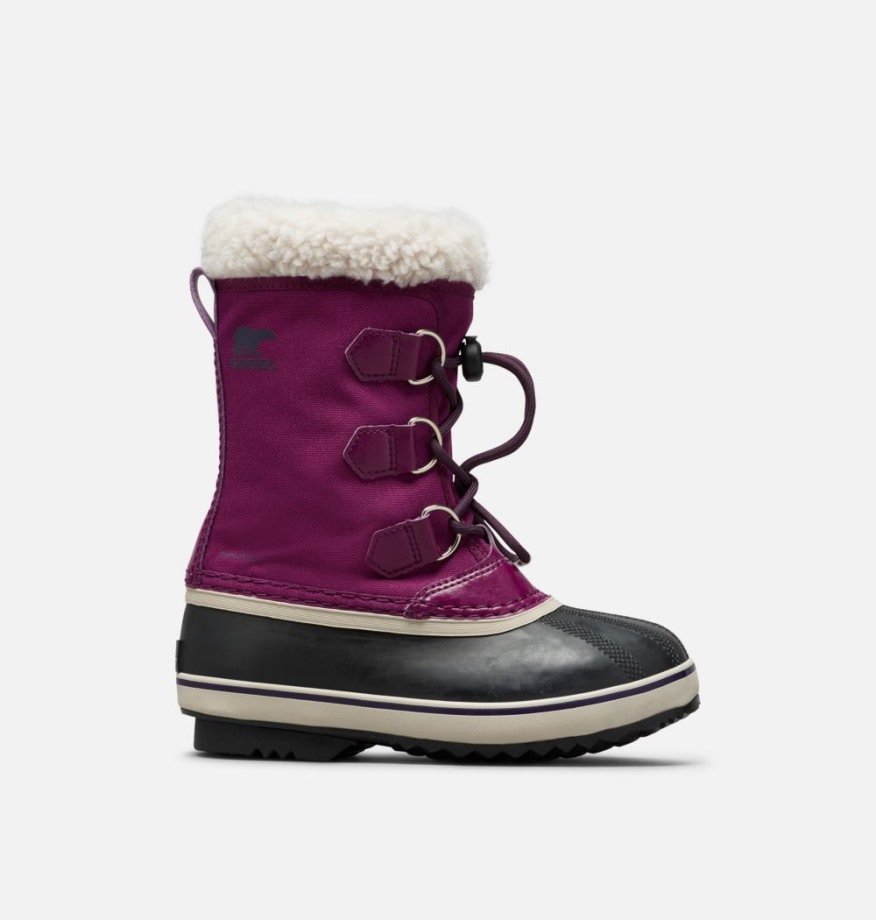 Sorel Belgique Jeunesse Yoot Pac Botte En Nylon Wild Iris-dark Plum