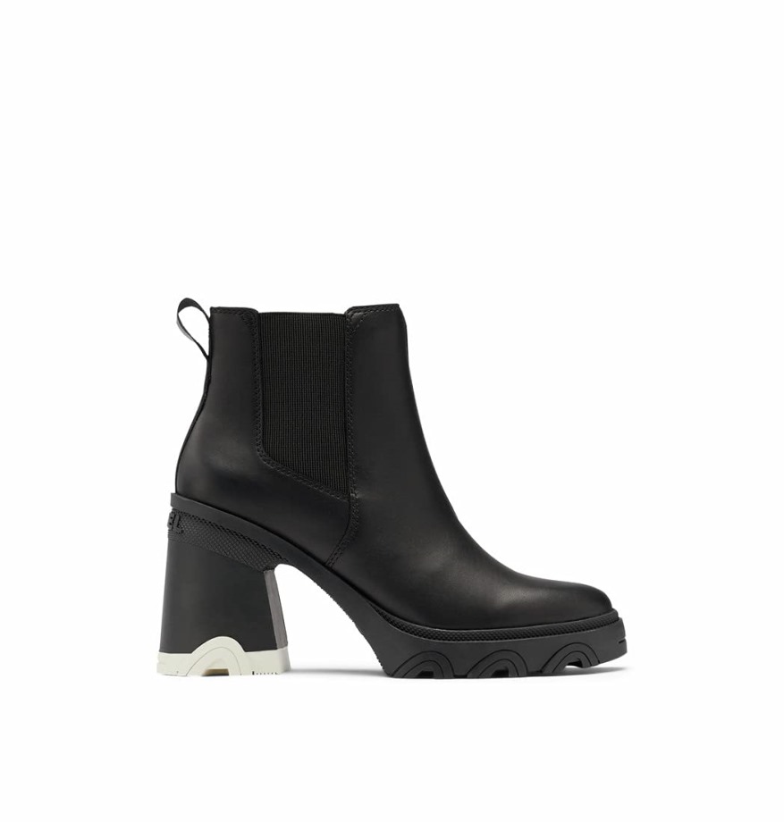 Botte De Pluie Chelsea Cuir Imperméable Femme Talon Brex Sorel Belgique Noir
