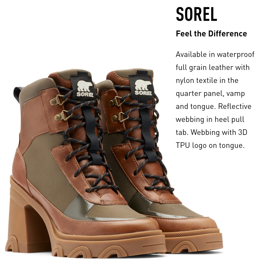 Botte à Lacets Talon Brex Femme Sorel Belgique