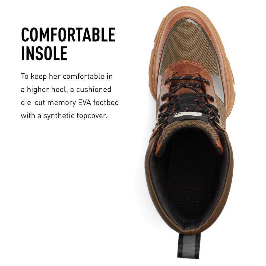 Botte à Lacets Talon Brex Femme Sorel Belgique