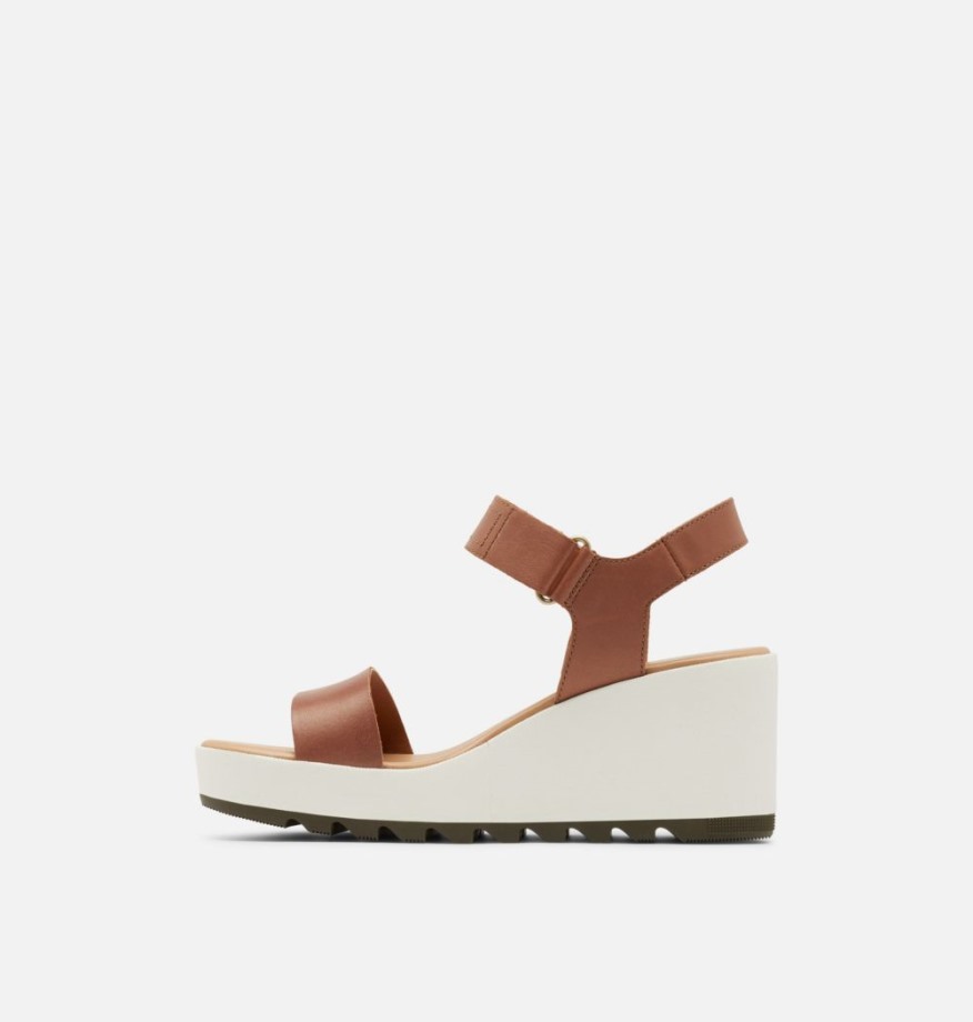Sorel Belgique Cameron Cameron Wedge Sandale En Cuir Pour Femmes