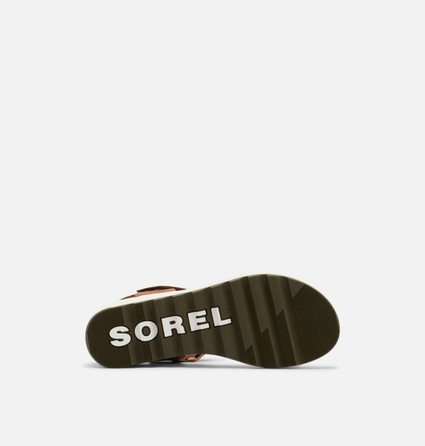 Sorel Belgique Cameron Cameron Wedge Sandale En Cuir Pour Femmes