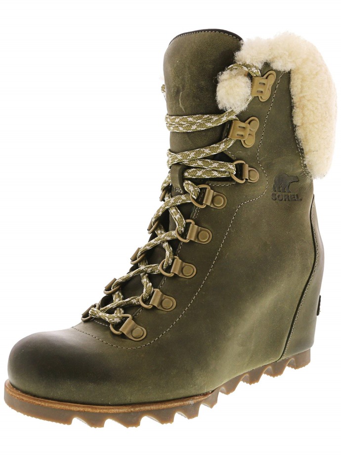 Botte Mi-mollet Compensée Femme Conquest Sorel Belgique Nori Stone