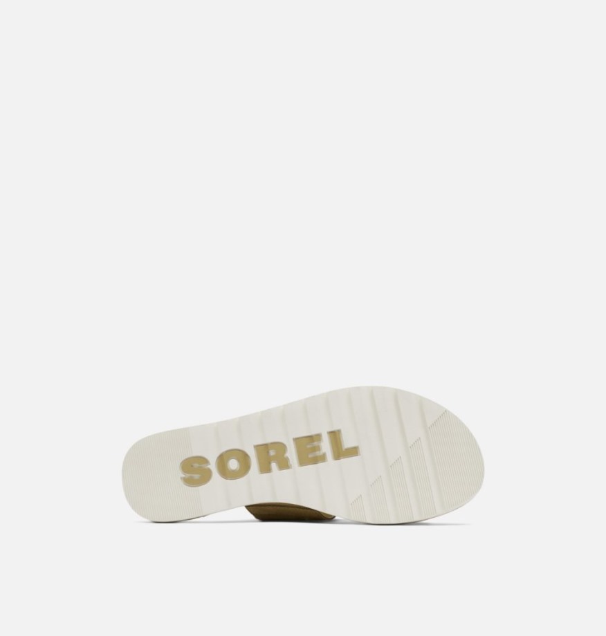 Sandale à Enfiler Ella Ii Pour Femme Olive Shade-chalk Sorel Belgique