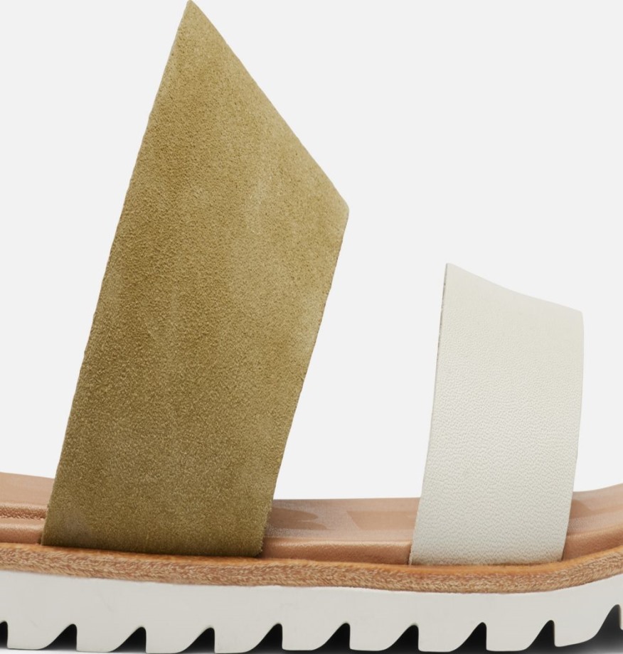 Sandale à Enfiler Ella Ii Pour Femme Olive Shade-chalk Sorel Belgique