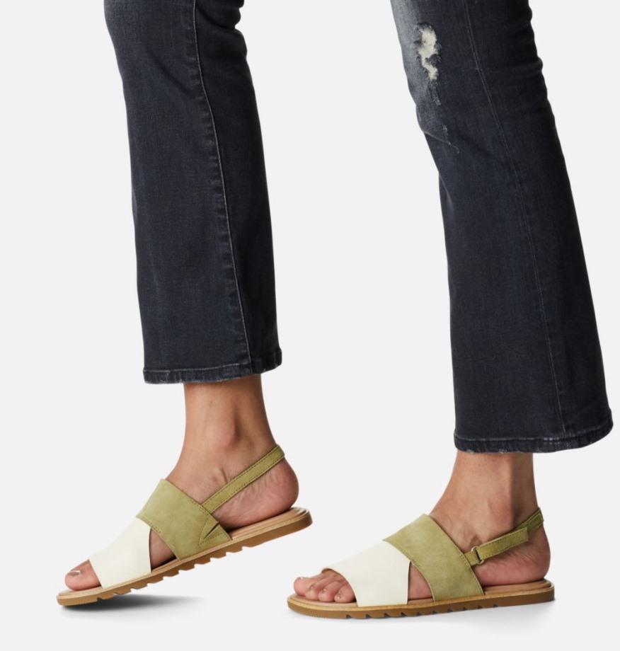 Sandale à Bride Arrière Ella Ii Pour Femmes De Sorel Belgique Olive Shade-chalk