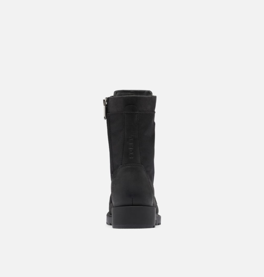 Botte Haute Imperméable à Lacets Emelie Ii Pour Femme Noir-noir Sorel Belgique