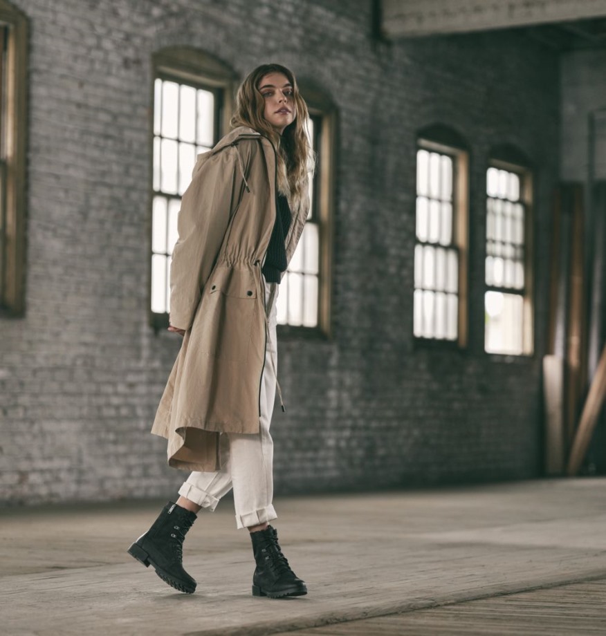 Botte Haute Imperméable à Lacets Emelie Ii Pour Femme Noir-noir Sorel Belgique