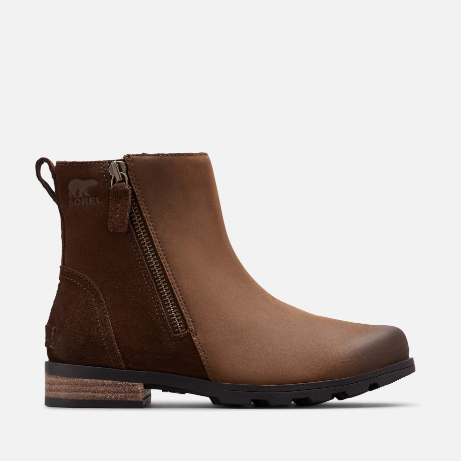 Emelie Zip Bootie Femme Chaussure De Marche Sorel Belgique Tabac Sable