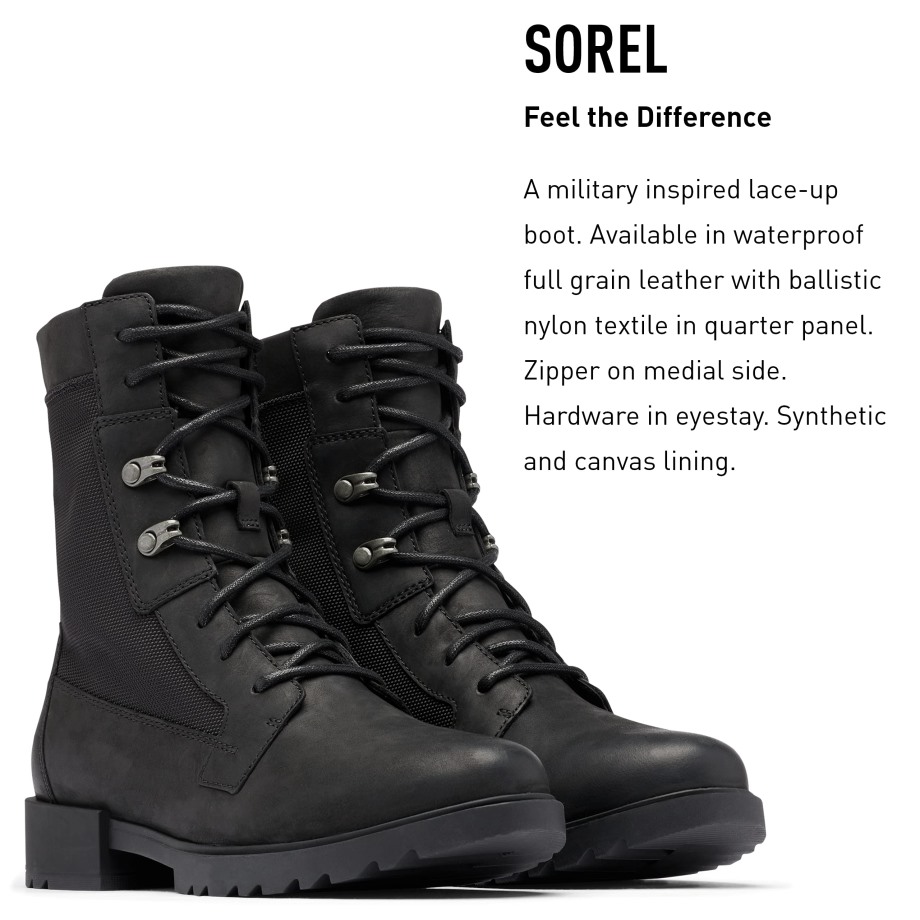 Black-sea Salt Sorel Belgique Botte Emelielace Femme