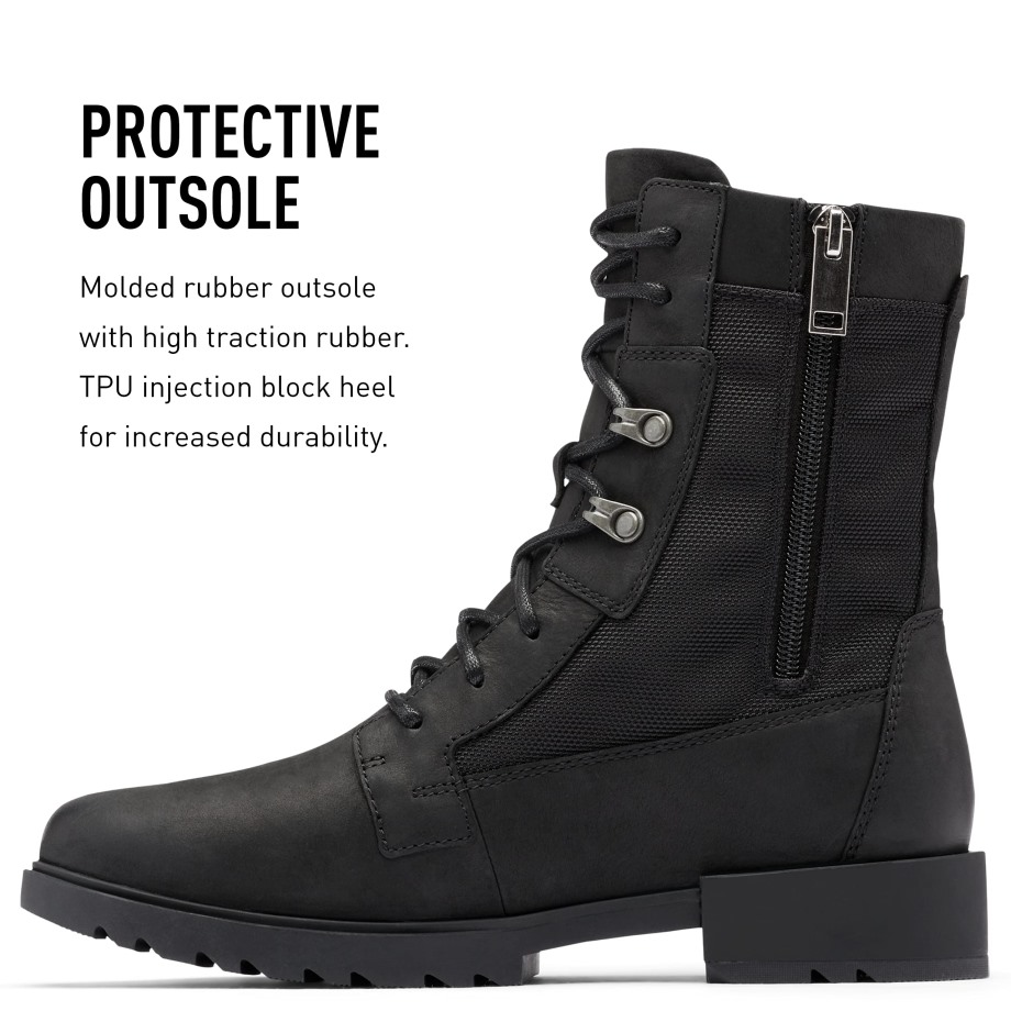 Black-sea Salt Sorel Belgique Botte Emelielace Femme