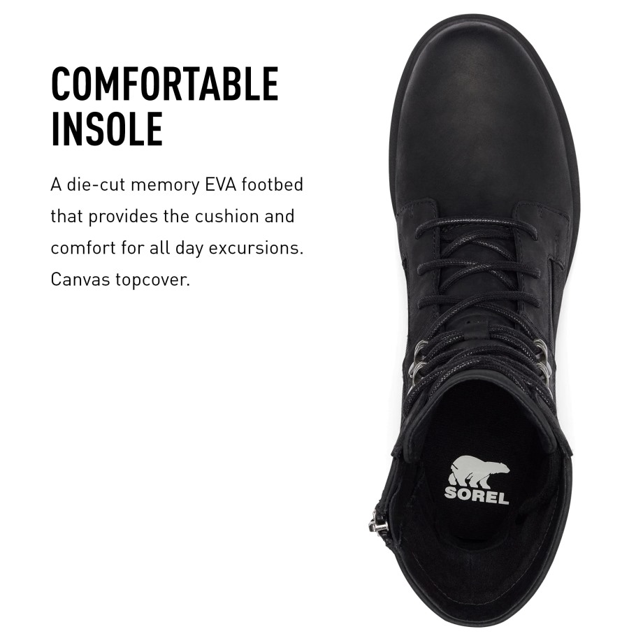 Black-sea Salt Sorel Belgique Botte Emelielace Femme