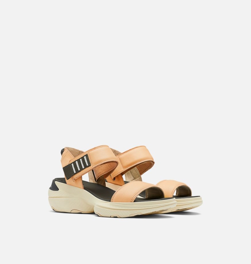 Sorel Belgique Explorer Blitz Stride Sandale Jaune Gant étincelant Délavé Pour Femme