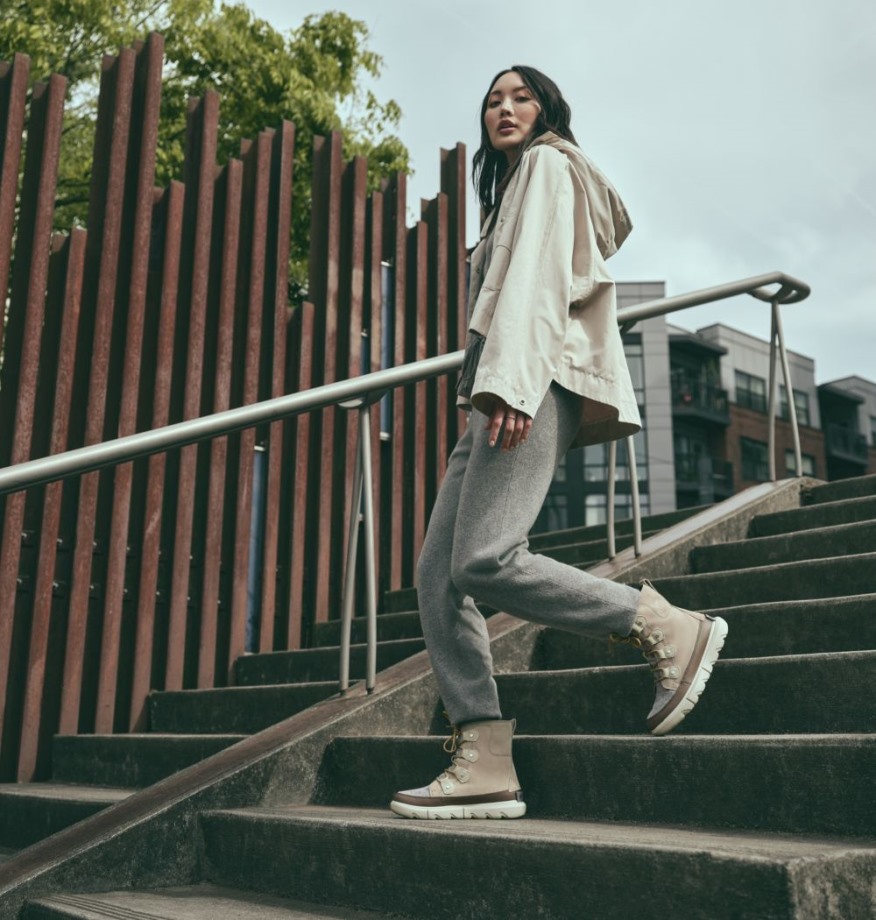 Botte D'hiver Explorer II Joan Pour Femme Omega Taupe-Major Sorel Belgique