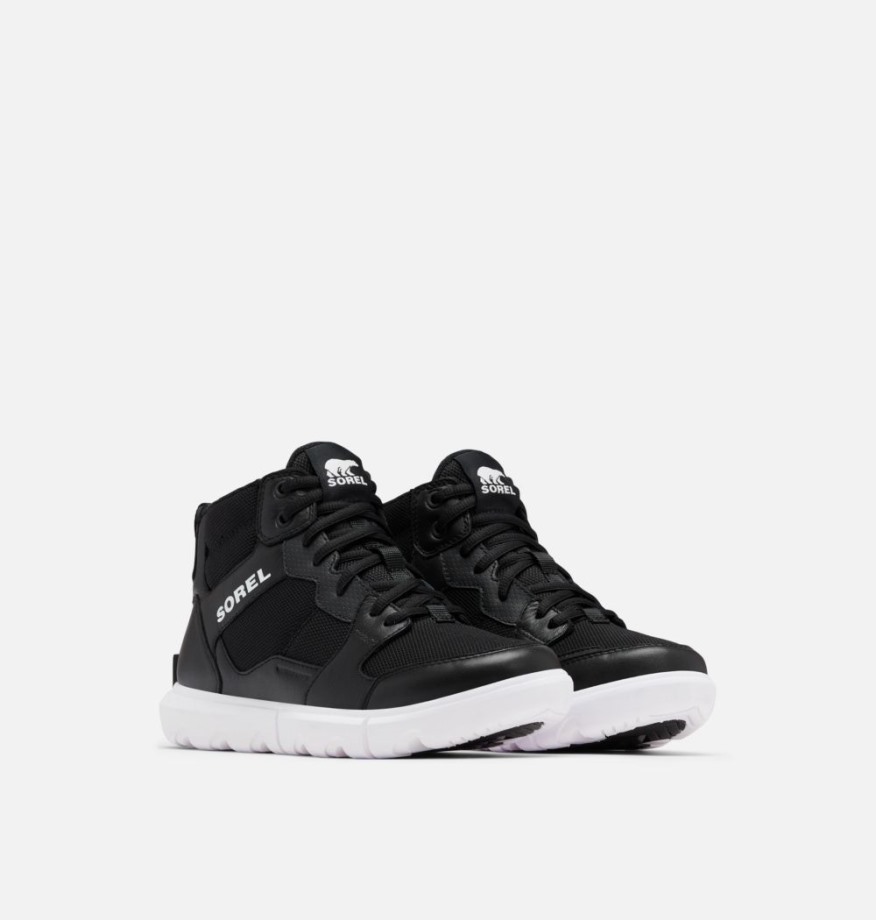 Baskets Mi-hautes Explorer Ii Pour Femme Noir-blanc Sorel Belgique