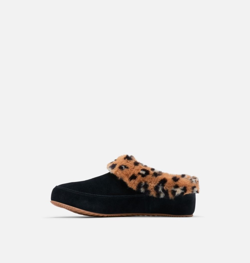 Pantoufle Go Coffee Run Femme Noir-fauve Buff Sorel Belgique