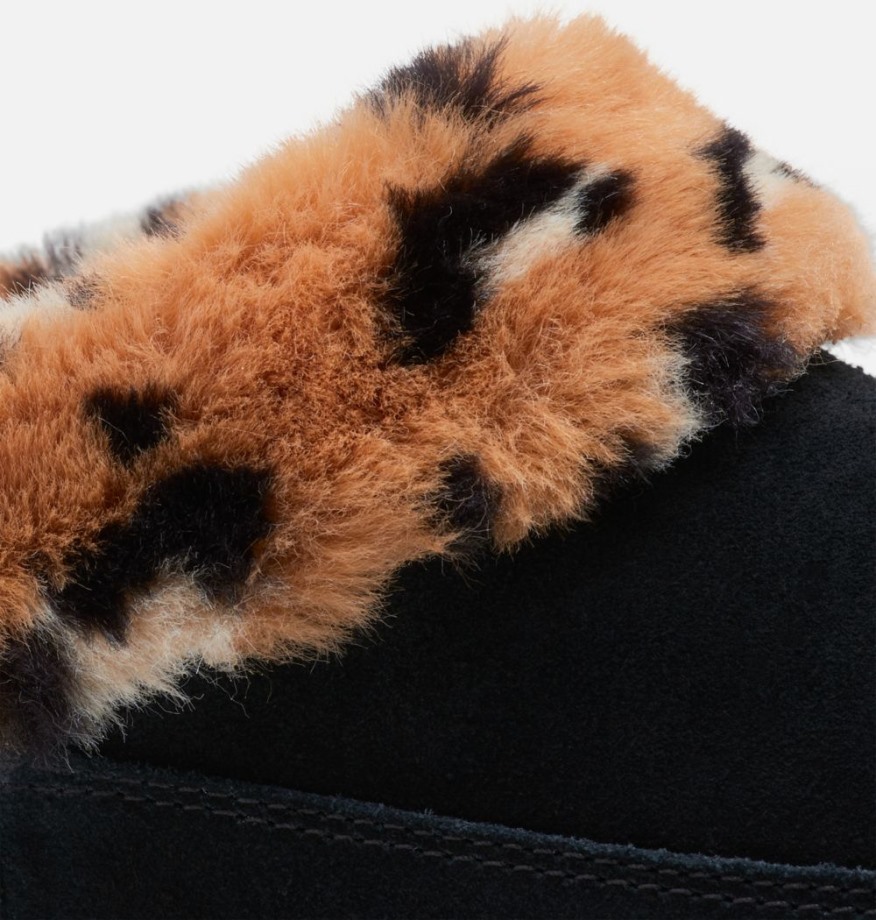 Pantoufle Go Coffee Run Femme Noir-fauve Buff Sorel Belgique