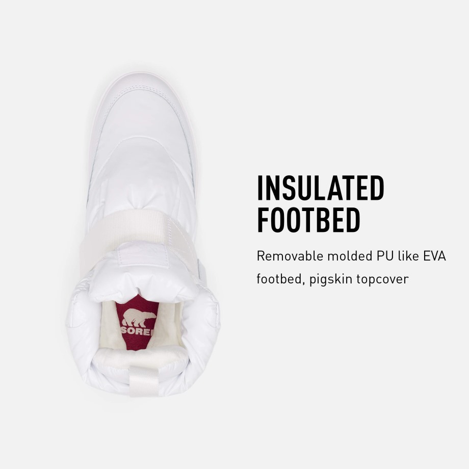 Joan Of Arctic Next Lite Strap Puffy Botte Sorel Belgique Blanc