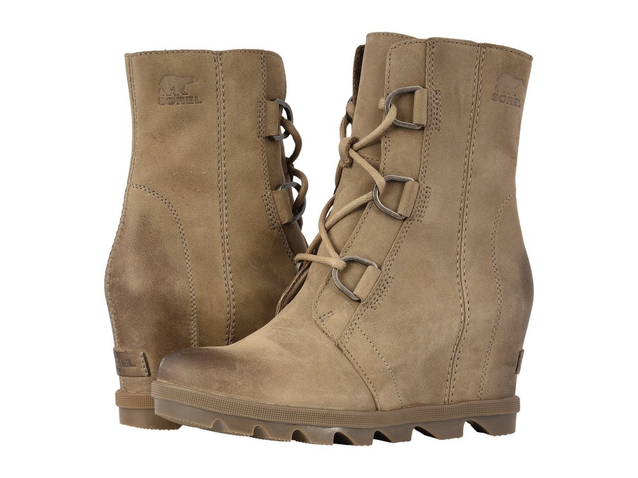 Marron Chameau/noir Sorel Belgique Bottes Femme Joan Of Arctic Wedge Ii Sorel
