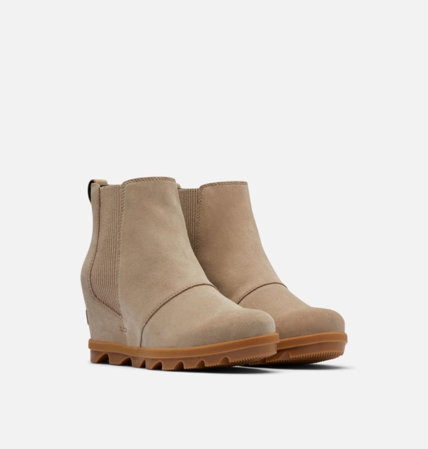 Joan Of Arctic Wedge II Chelsea Bootie Femme Sorel Belgium Omega Taupe-Gum