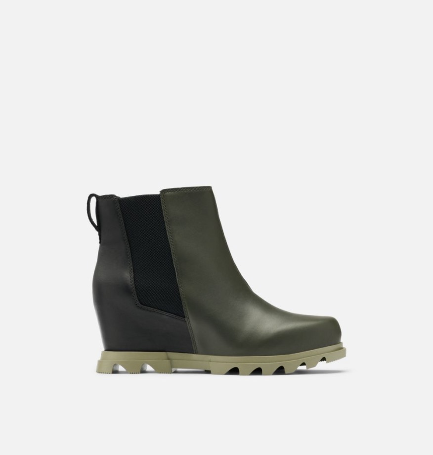 Bottines Chelsea Joan Of Arctic Wedge Iii Pour Femme Sorel Belgium Dark Moss-Sage