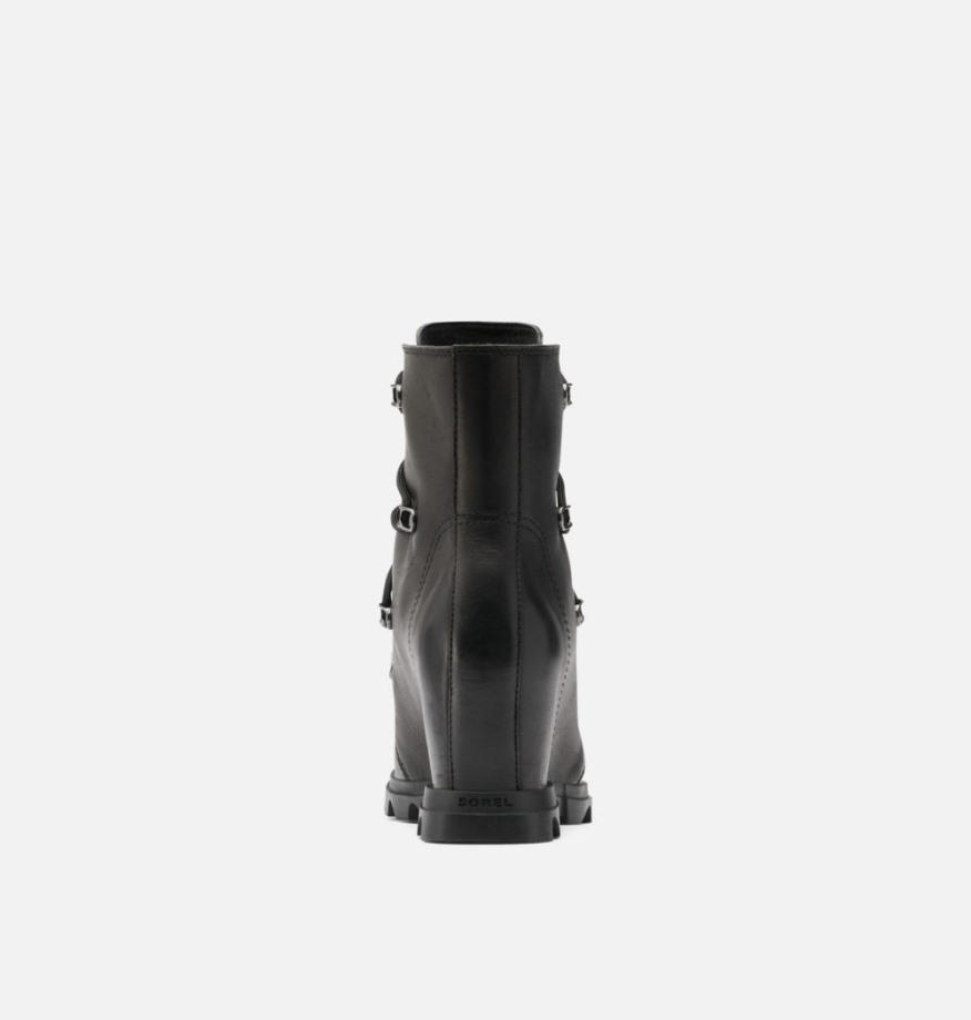 Black-sea Salt Sorel Belgique Joan Of Arctic Wedge Iii Chausson En Dentelle Pour Femme