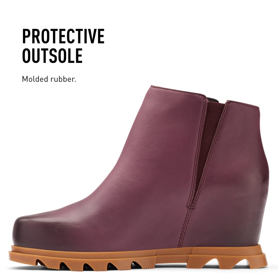 Black-sea Salt Sorel Belgique Femme Joan Of Arctic Wedge Iii Zip Boot