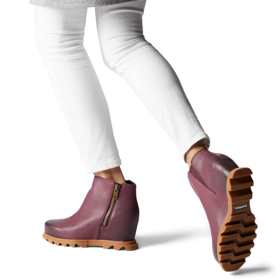 Black-sea Salt Sorel Belgique Femme Joan Of Arctic Wedge Iii Zip Boot