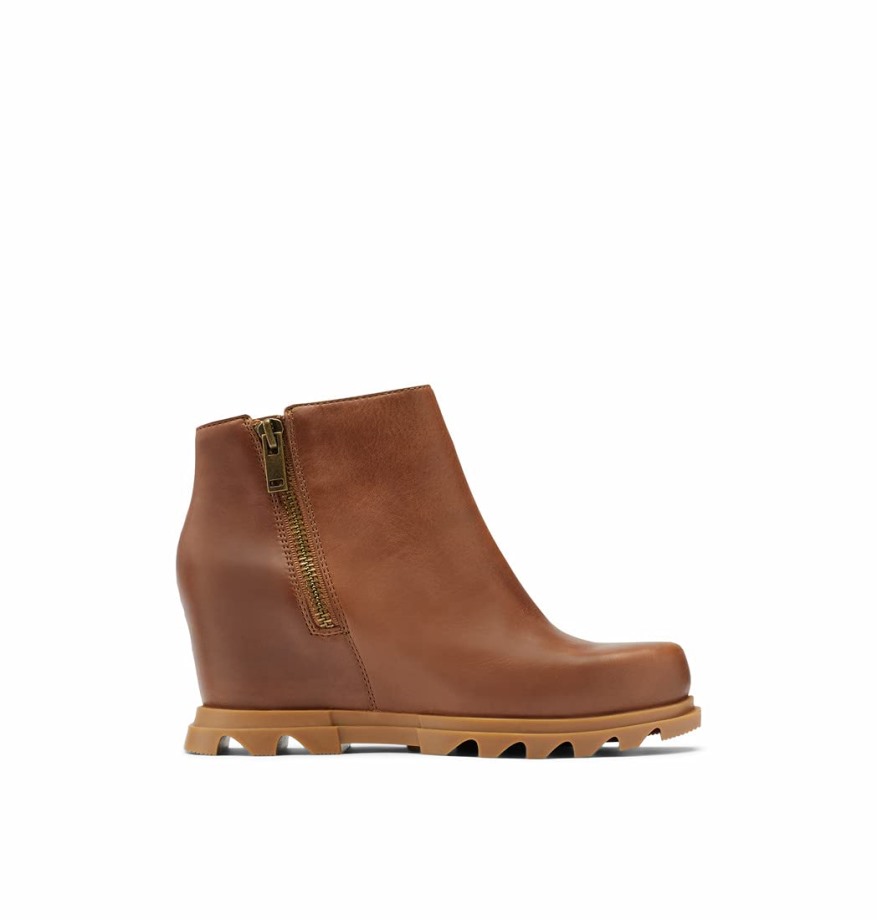 Dark Moss-sage Sorel Belgique Femme Joan Of Arctic Wedge Iii Zip Boot