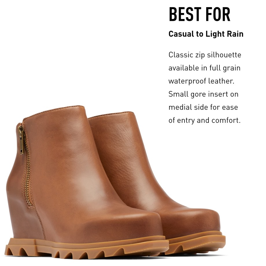 Dark Moss-sage Sorel Belgique Femme Joan Of Arctic Wedge Iii Zip Boot