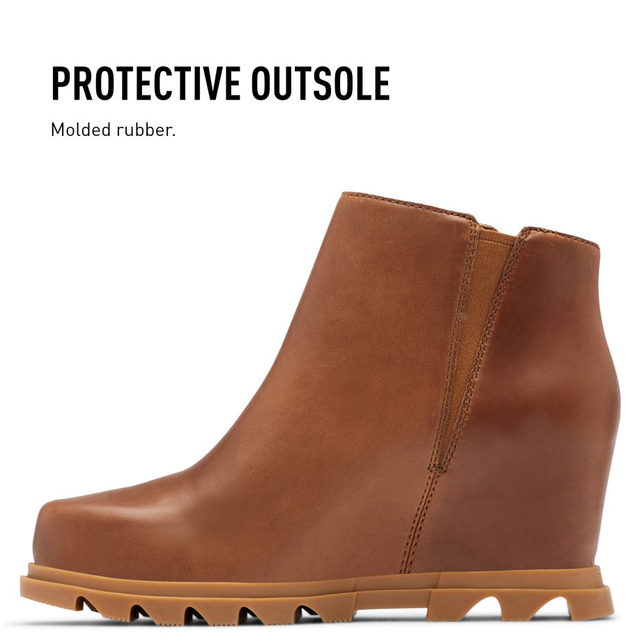 Dark Moss-sage Sorel Belgique Femme Joan Of Arctic Wedge Iii Zip Boot