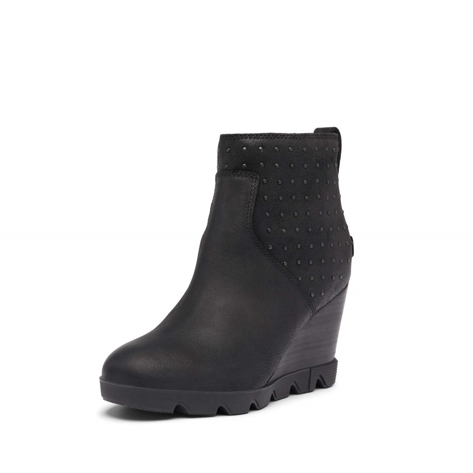 Noir Sorel Belgique Femme Joan Uptown Bottillon Clou Pluie Imperméable
