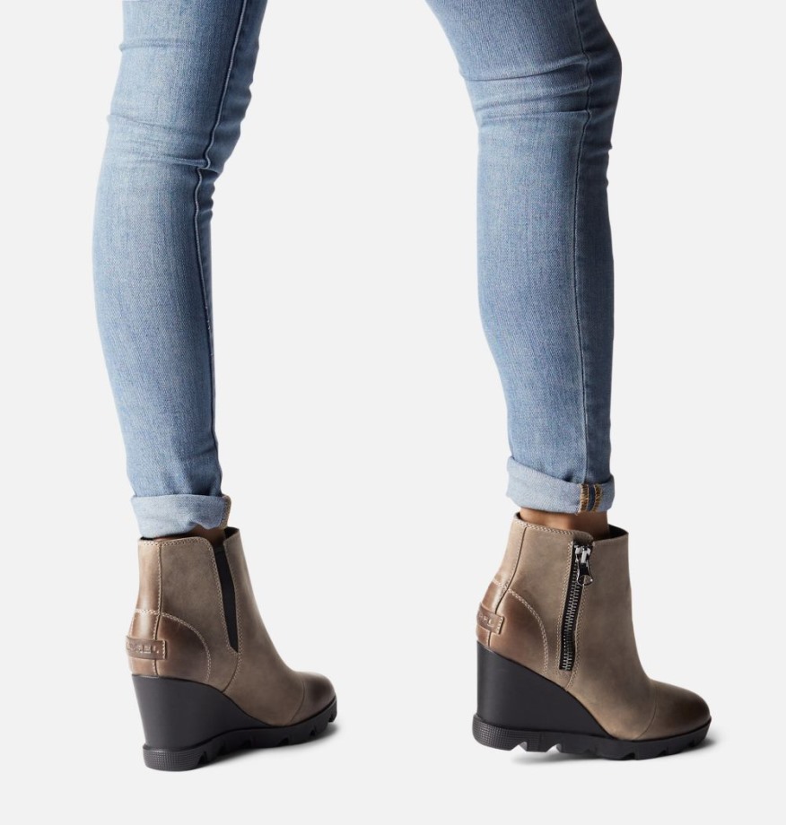 Sorel Belgique Kaki Ii-noir Joan Uptown Bottillon Zip Femme