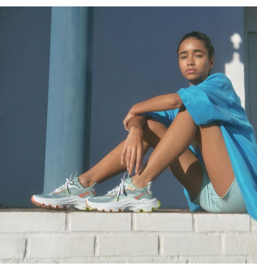 Baskets Femme Kinetic Breakthru Day Dentelle écrasées Bleu-blanc Sorel Belgique