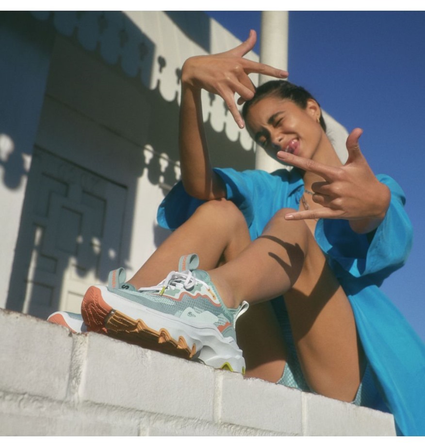 Baskets Femme Kinetic Breakthru Day Dentelle écrasées Bleu-blanc Sorel Belgique