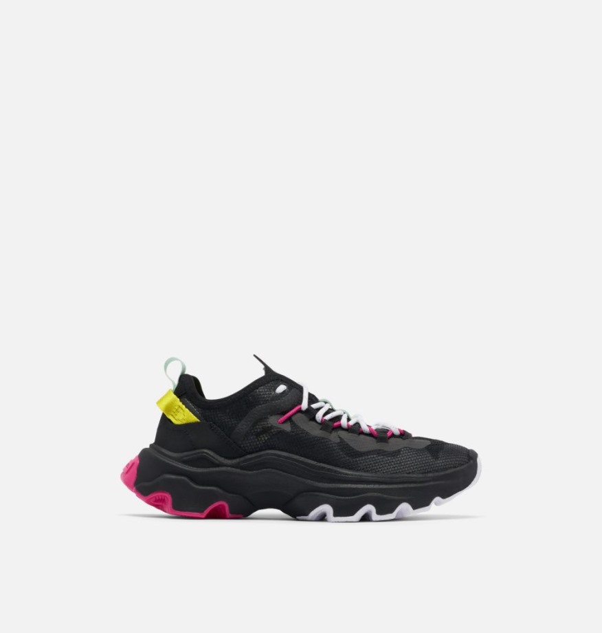 Baskets Kinetic Breakthru Tech Lace Sorel Belgique Noir-gris Chrome Pour Femme