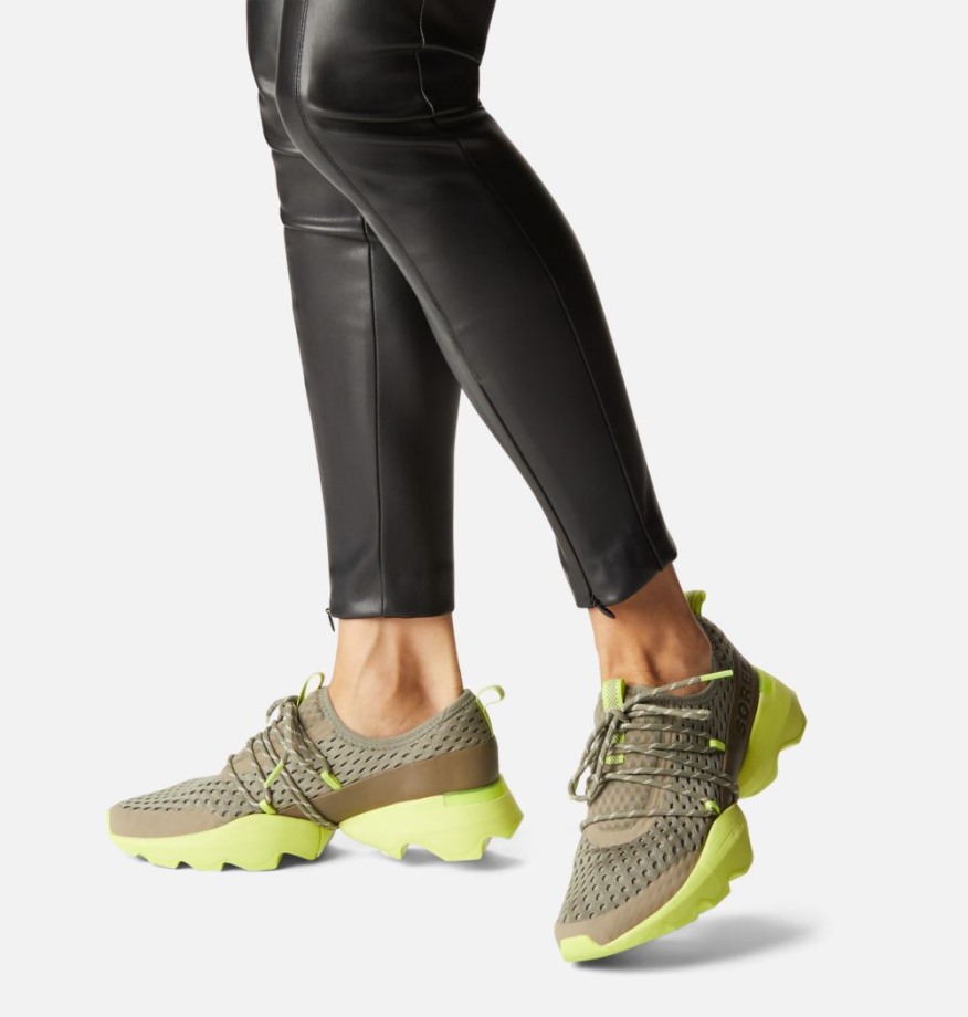 Baskets Femme Kinetic Impact Lace Vert Sauge-acide Sorel Belgique