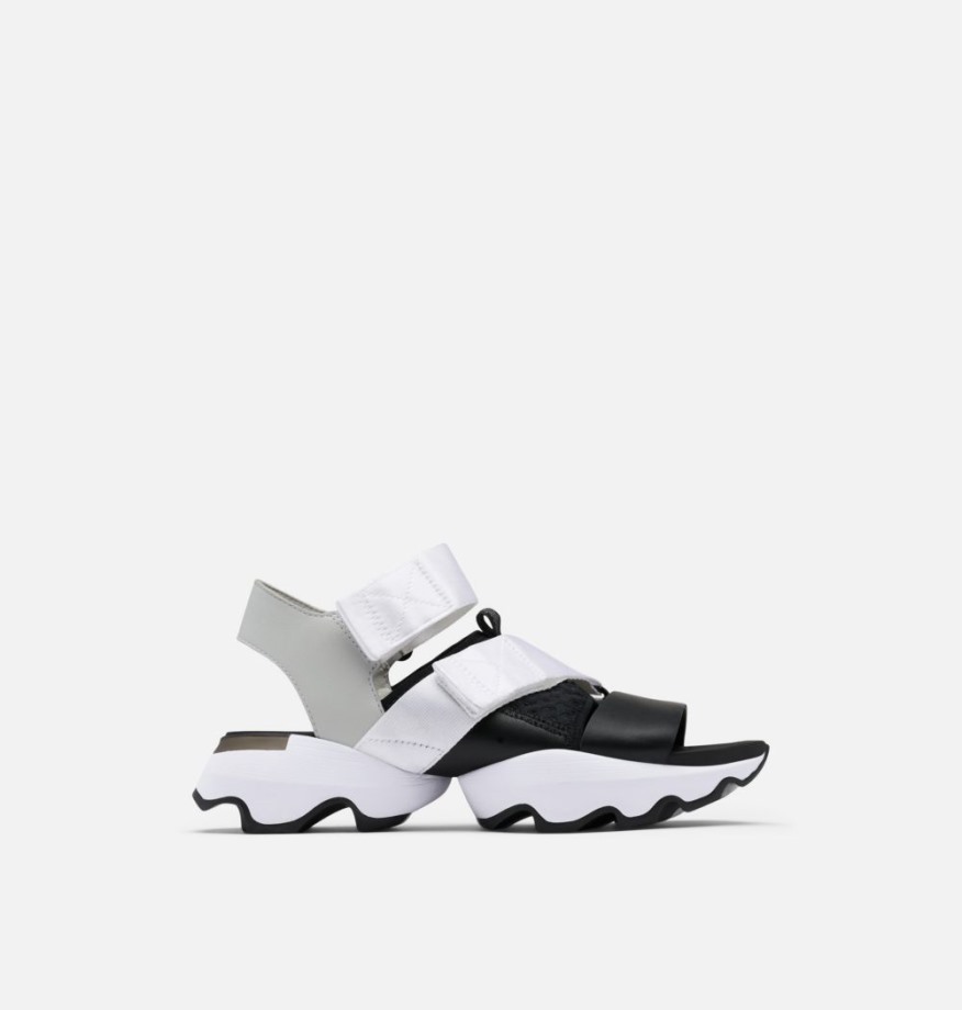 Sorel Belgique Sandale Kinetic Impact Femme Blanc-noir