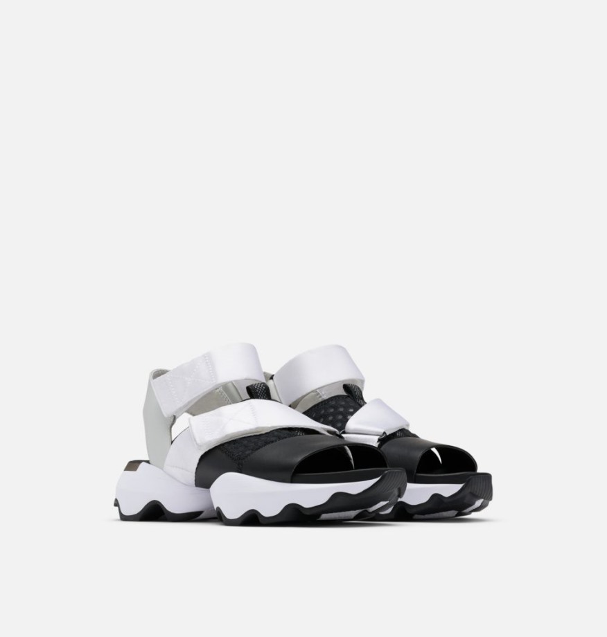 Sorel Belgique Sandale Kinetic Impact Femme Blanc-noir