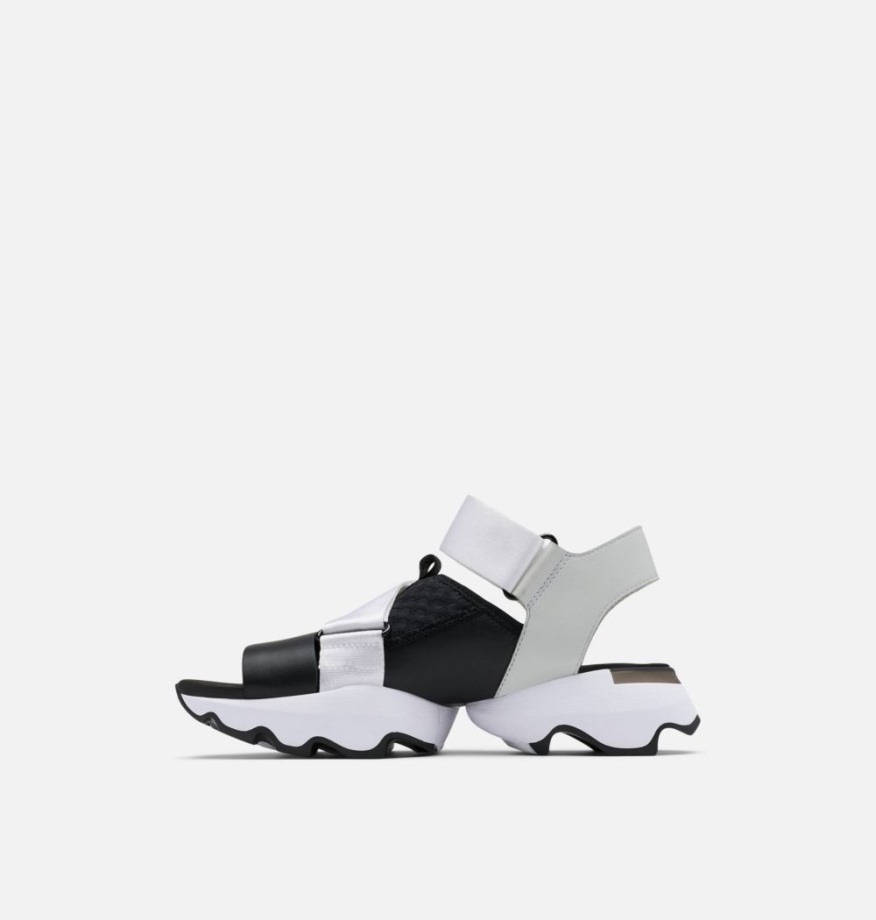 Sorel Belgique Sandale Kinetic Impact Femme Blanc-noir